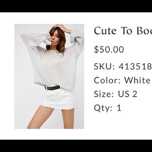 Too cute to boot mini skirt